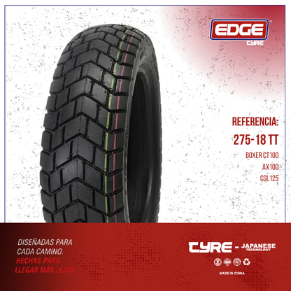 Llantas de Motocicletas EDGE Tamano  - ED25-275-18
