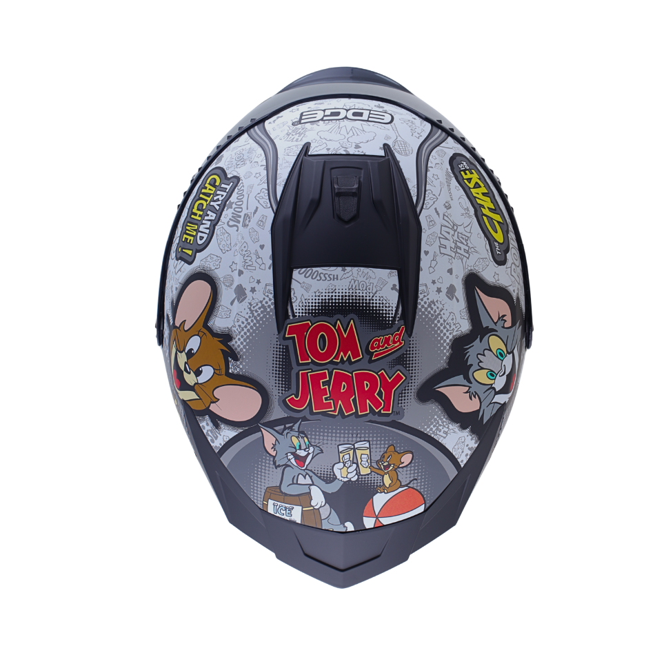 Casco Warner Integral Extreme Tom & Jerry Cert. Dot I Ece