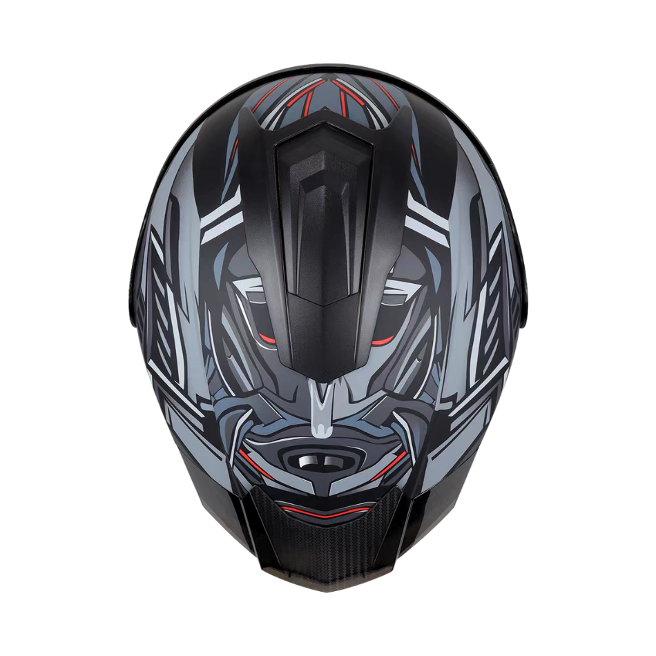 Casco EDGE Abatible Boston Steelix Gris Certificación DOT I ECE