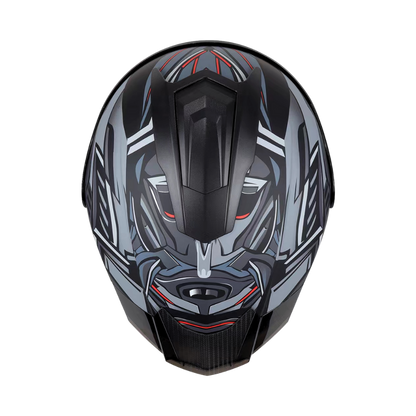 Casco EDGE Abatible Boston Steelix Gris Certificación DOT I ECE
