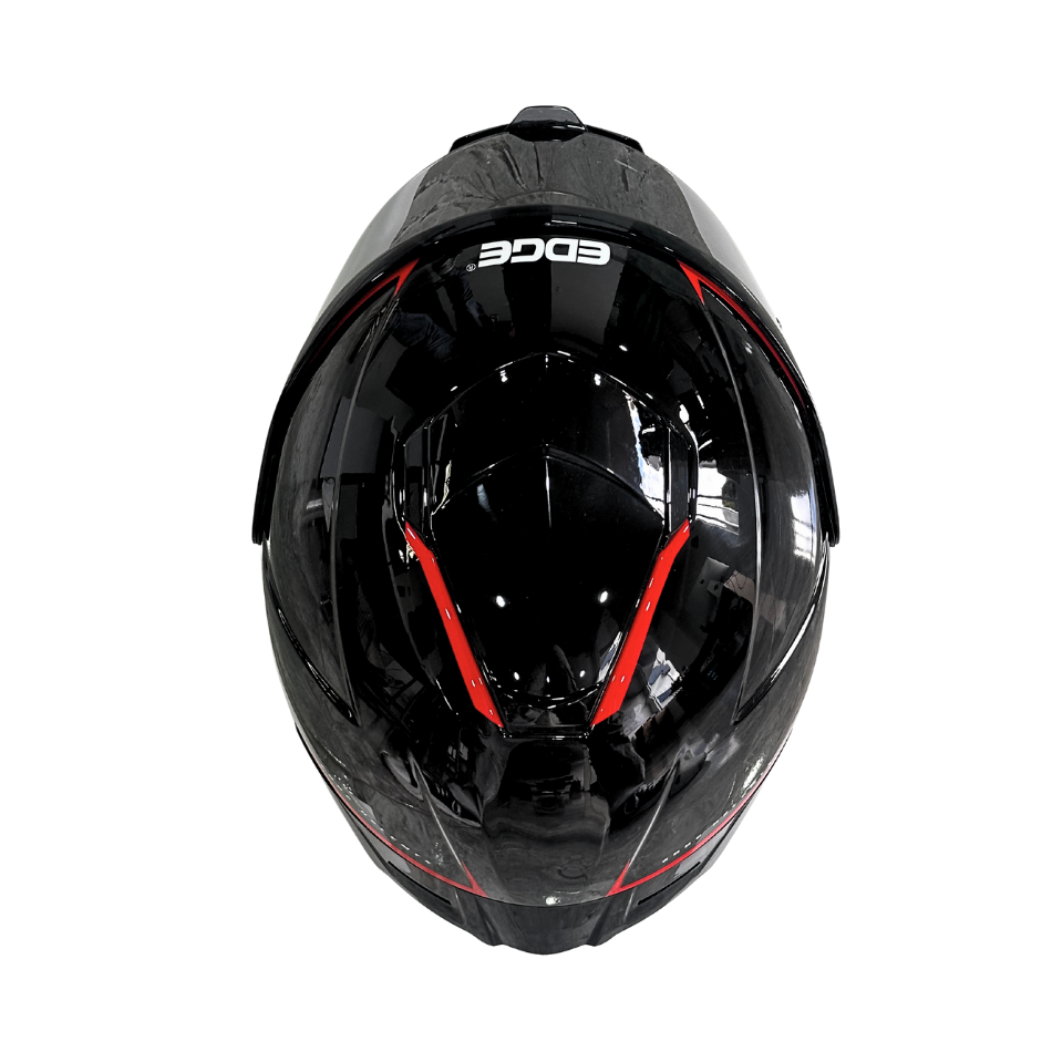 Casco EDGE Integral Shanghai Rush Negro / Rojo  DOT | ECE