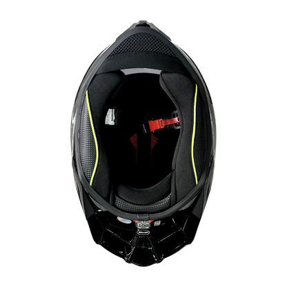 Casco EDGE Integral Shanghai Rush Negro / Rojo  DOT | ECE