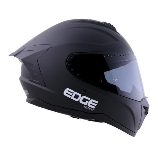 Casco Edge Integral Extreme Sólido Negro Cert. Dot I Ece