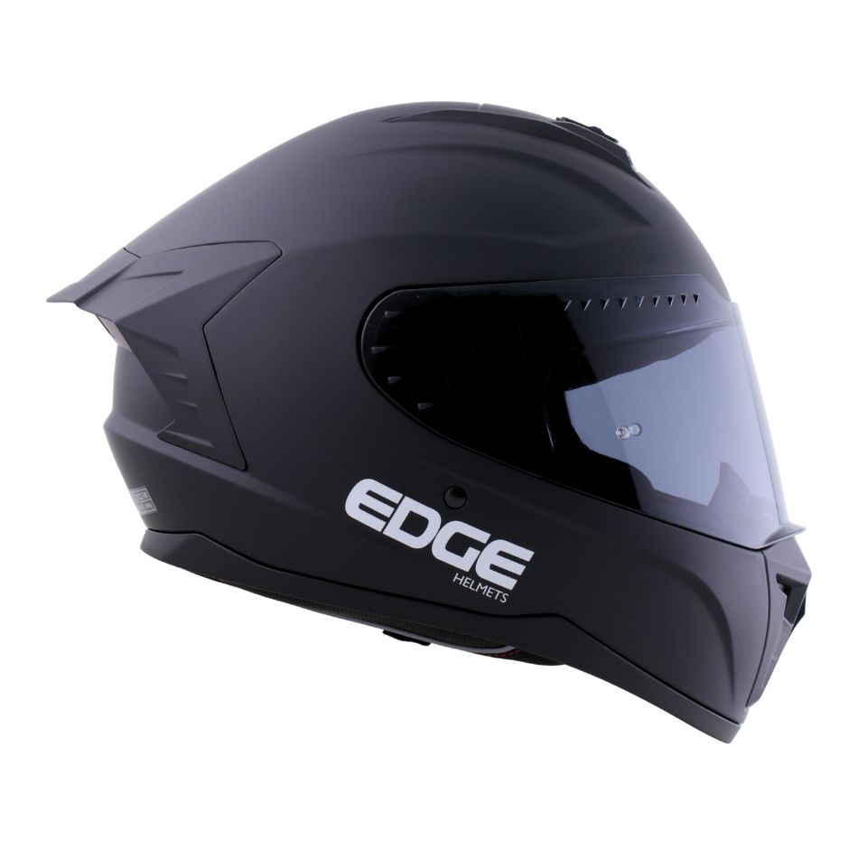 Casco Edge Integral Extreme Sólido Negro Cert. Dot I Ece