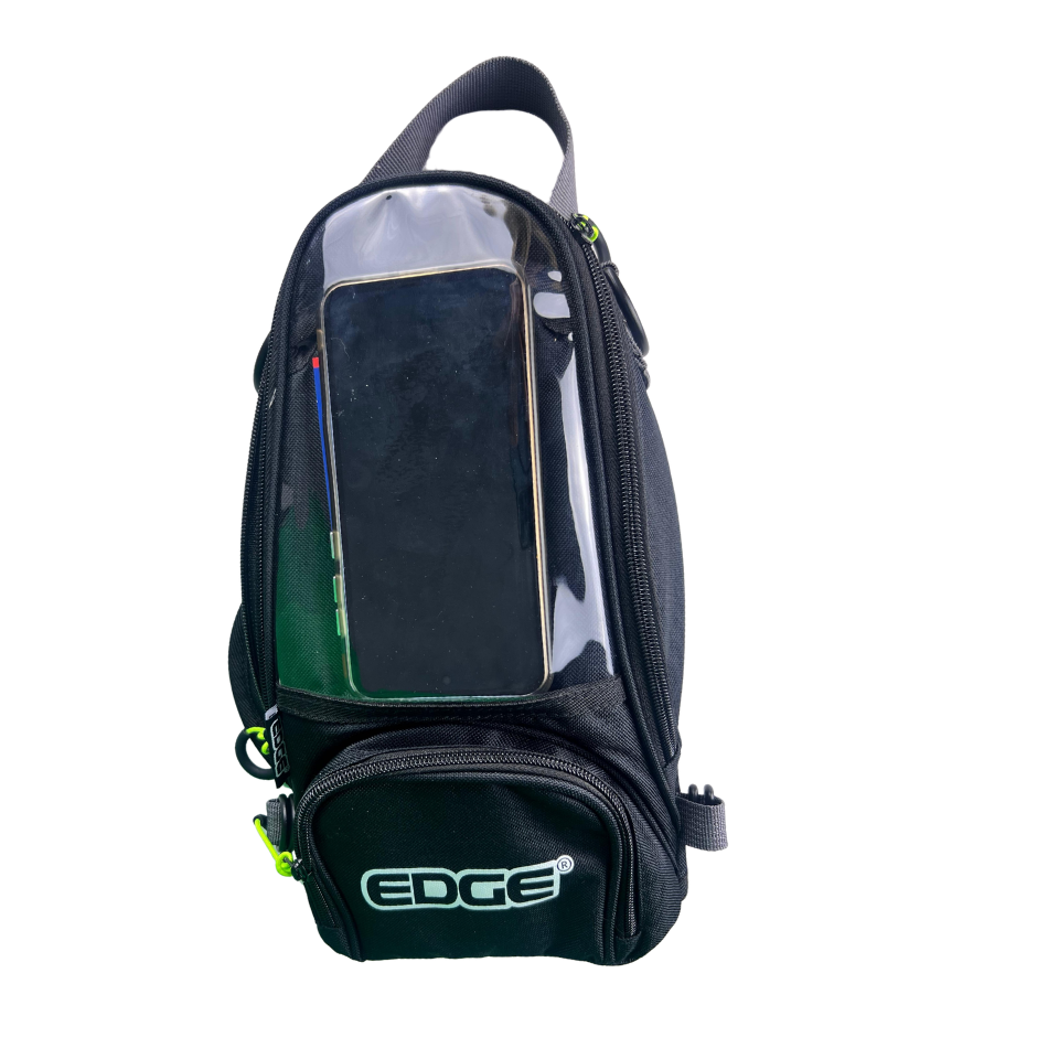 Tank Bag, Maleta Tanque, Porta Celular Moto Edge de 3L Negra