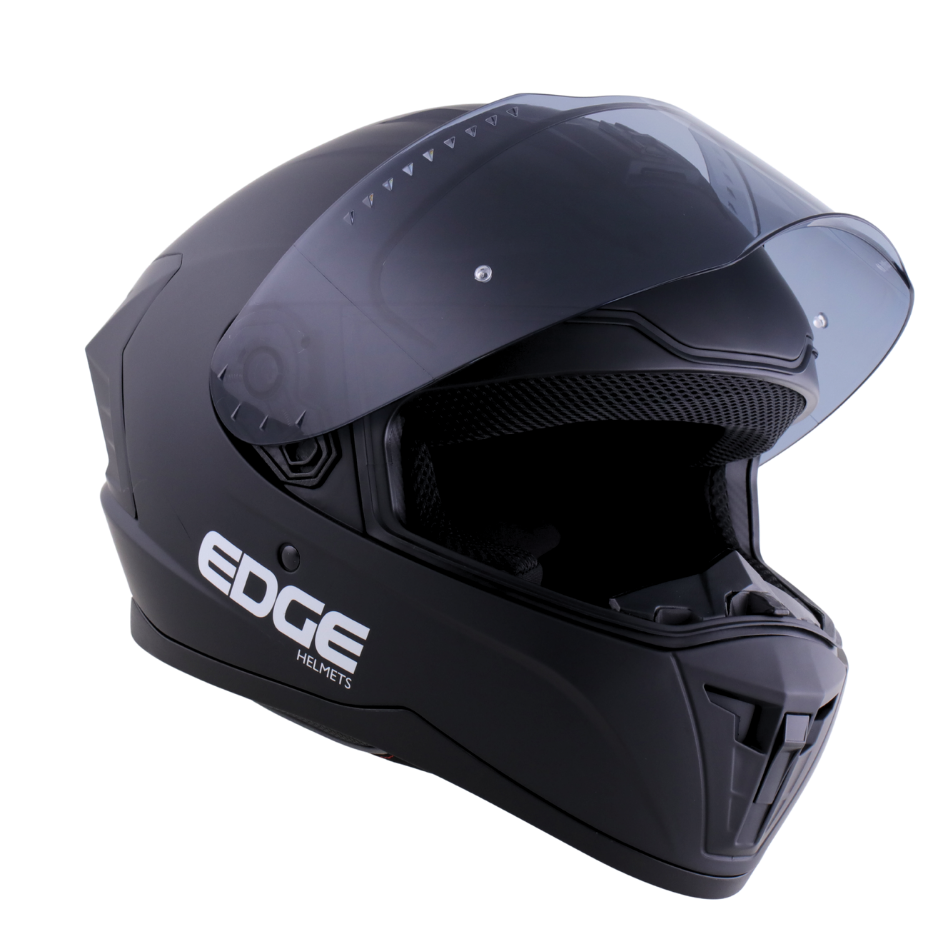 Casco Edge Integral Extreme Sólido Negro Cert. Dot I Ece
