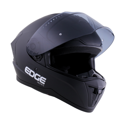 Casco Edge Integral Extreme Sólido Negro Cert. Dot I Ece