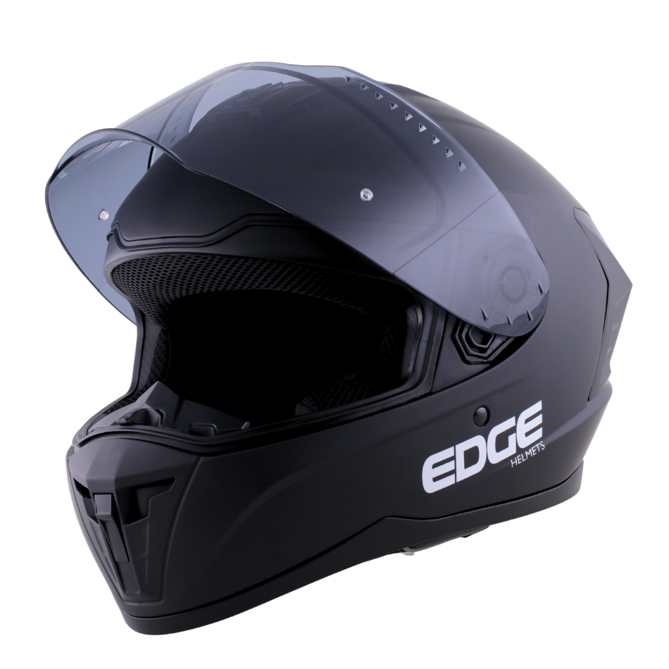 Casco Edge Integral Extreme Sólido Negro Cert. Dot I Ece