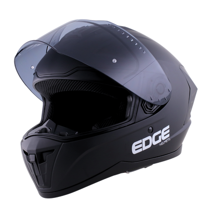 Casco Edge Integral Extreme Sólido Negro Cert. Dot I Ece