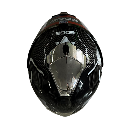 Casco EDGE Integral Shanghai Goldex Plateado Certificación DOT I ECE