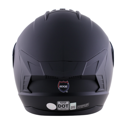 Casco Edge Integral Extreme Sólido Negro Cert. Dot I Ece