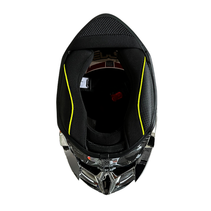 Casco EDGE Integral Shanghai Goldex Plateado Certificación DOT I ECE