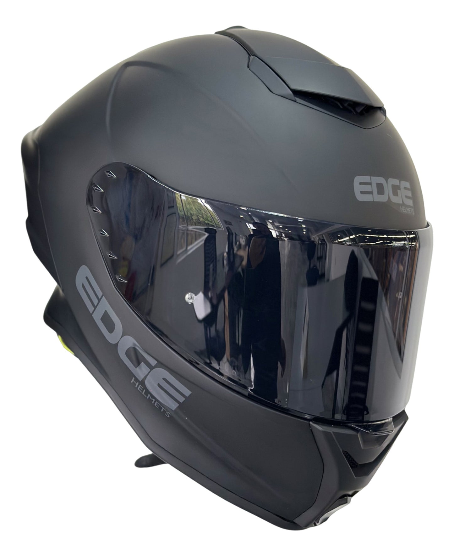 Casco Edge Integral Shanghai Solido Negro Cert Dot | Ece