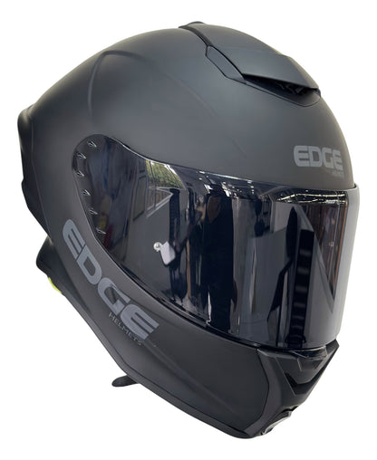 Casco Edge Integral Shanghai Solido Negro Cert Dot | Ece