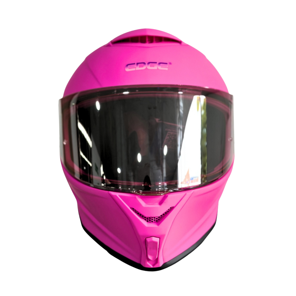 Casco EDGE Integral Shanghai Sólido Rosado Certificación DOT | ECE