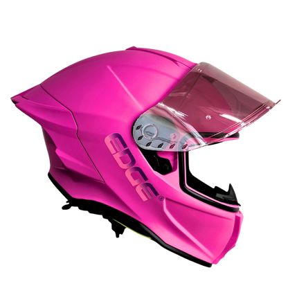 Casco EDGE Integral Shanghai Sólido Rosado Certificación DOT | ECE