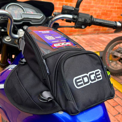 Tank Bag, Maleta Tanque, Porta Celular Moto Edge de 3L Negra