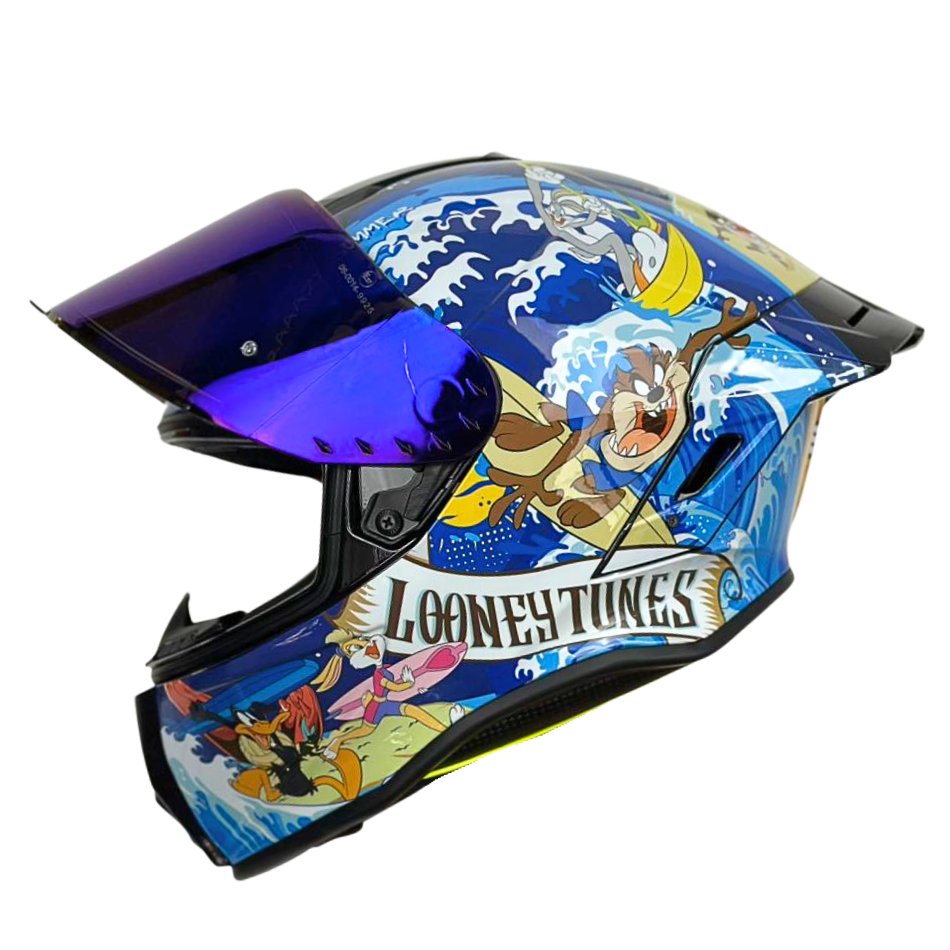 Casco WARNER Integral Shanghai Looney Tunes Certificación DOT I ECE