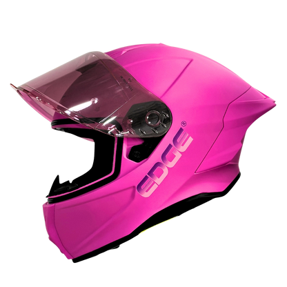 Casco EDGE Integral Shanghai Sólido Rosado Certificación DOT | ECE