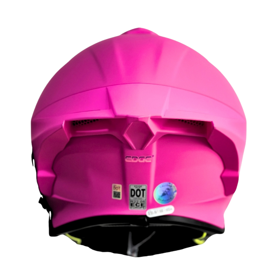 Casco EDGE Integral Shanghai Sólido Rosado Certificación DOT | ECE