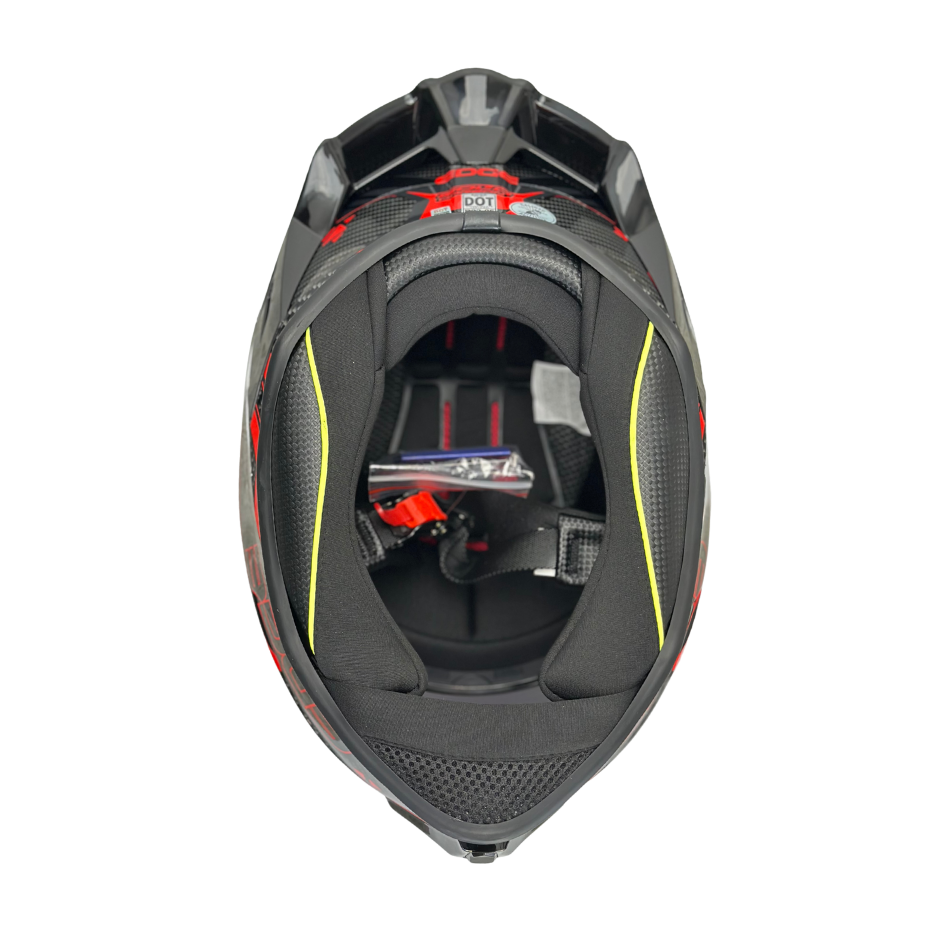 Casco DC Integral Shanghai Goldex Rojo Brillante