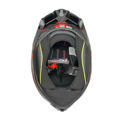 Casco DC Integral Shanghai Goldex Rojo Brillante