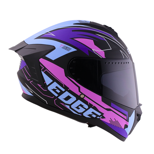 Casco Edge Integral Extreme T68 Morado Certificado Dot | Ece