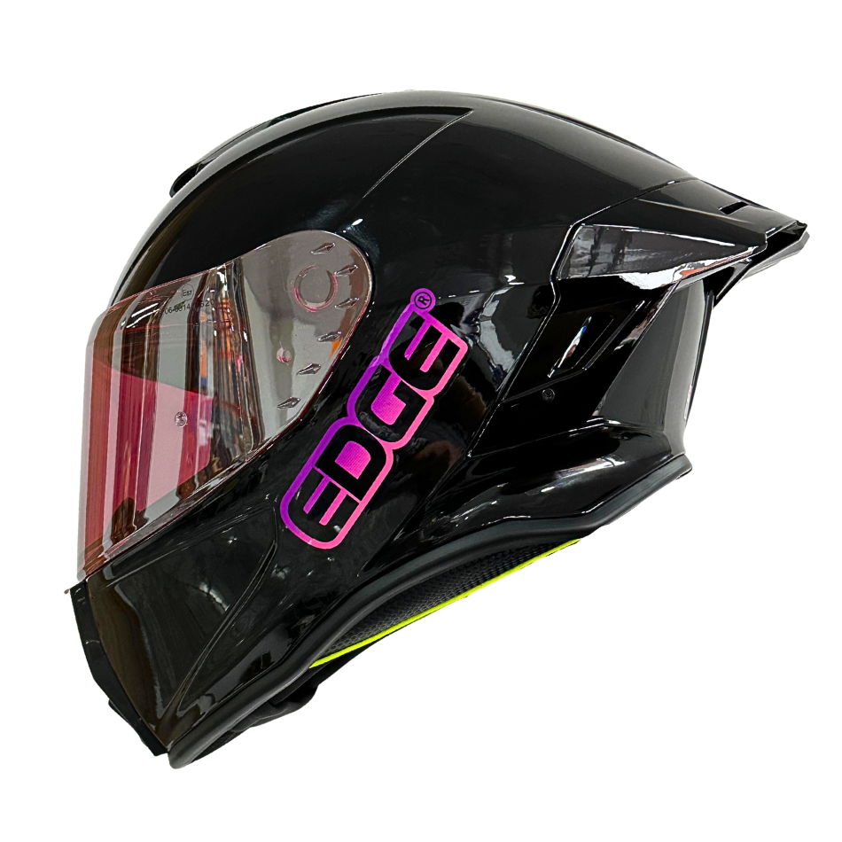 Casco EDGE Integral Shanghai Sólido Logo Rosa Certificación DOT I ECE