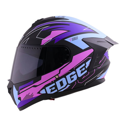 Casco Edge Integral Extreme T68 Morado Certificado Dot | Ece