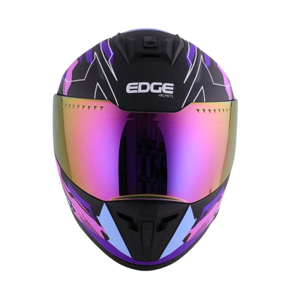 Casco Edge Integral Extreme T68 Morado Certificado Dot | Ece