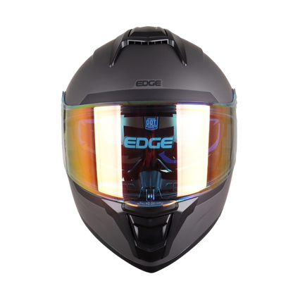 Casco EDGE Abatible Boston Solido Gris Certificación DOT I ECE