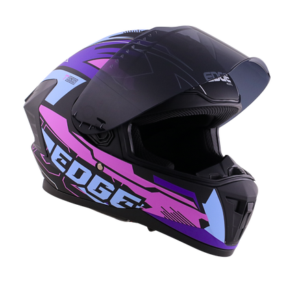 Casco Edge Integral Extreme T68 Morado Certificado Dot | Ece