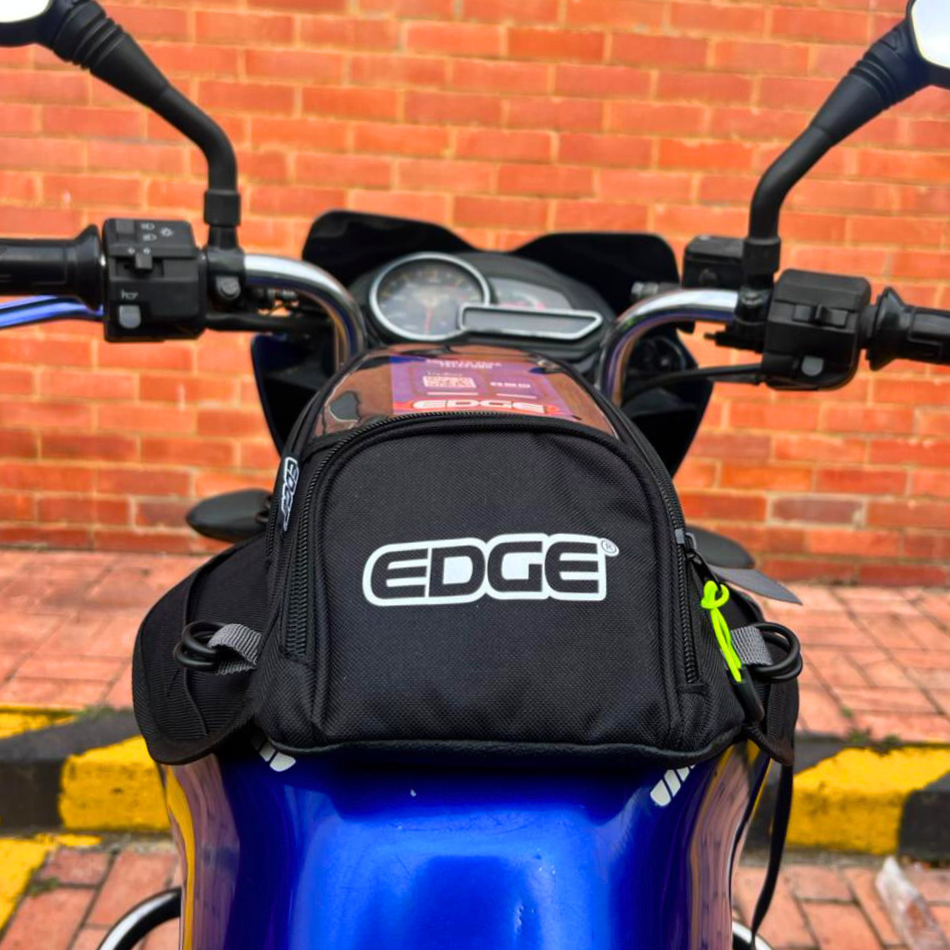 Tank Bag, Maleta Tanque, Porta Celular Moto Edge de 3L Negra