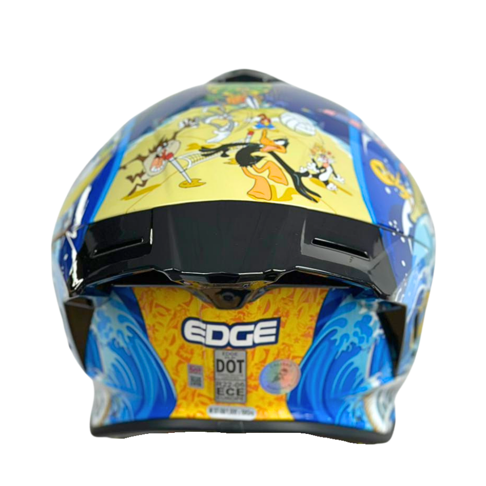 Casco WARNER Integral Shanghai Looney Tunes Certificación DOT I ECE