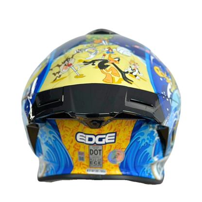 Casco WARNER Integral Shanghai Looney Tunes Certificación DOT I ECE