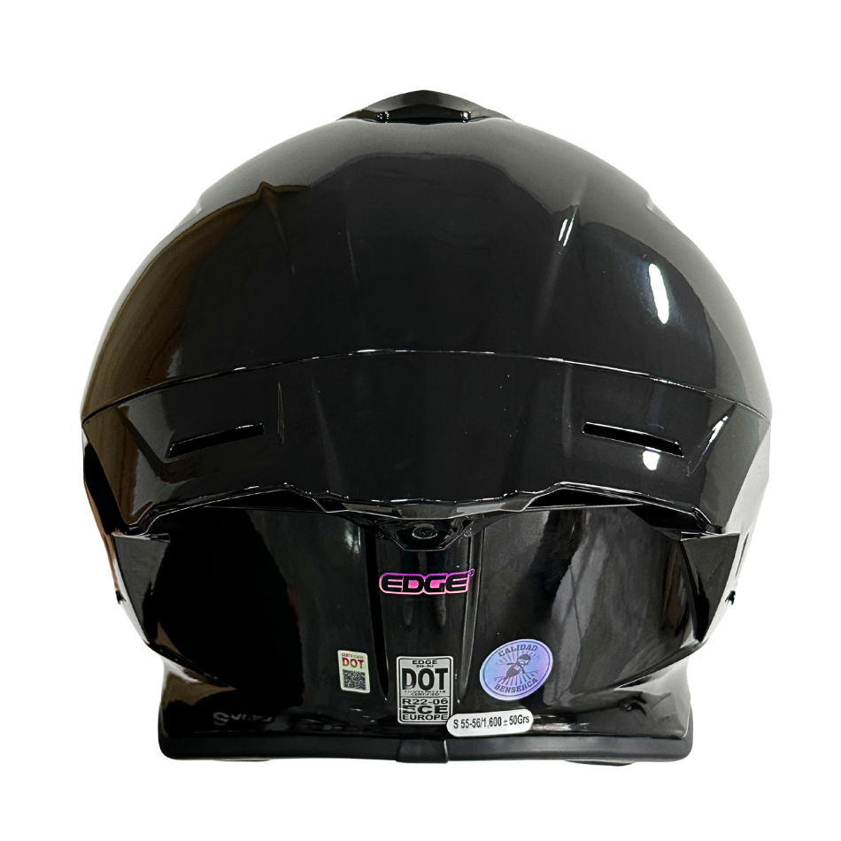 Casco EDGE Integral Shanghai Sólido Logo Rosa Certificación DOT I ECE