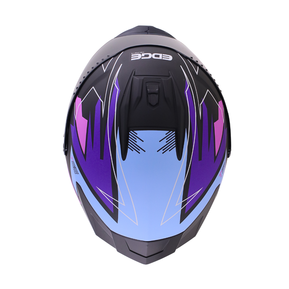 Casco Edge Integral Extreme T68 Morado Certificado Dot | Ece