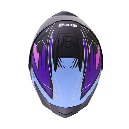 Casco Edge Integral Extreme T68 Morado Certificado Dot | Ece