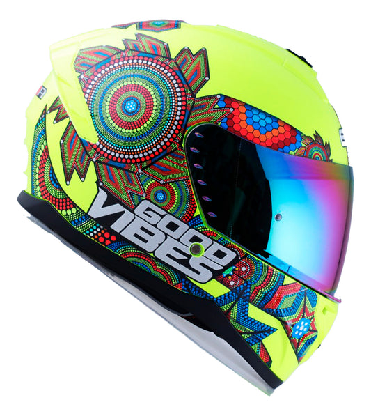Casco Edge Integral Zoom Pro Xamma Amarillo Cert. Dot
