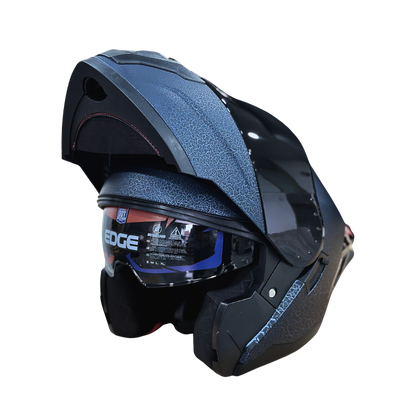 Casco EDGE Abatible Boston Sólido Azul Certificación DOT | ECE