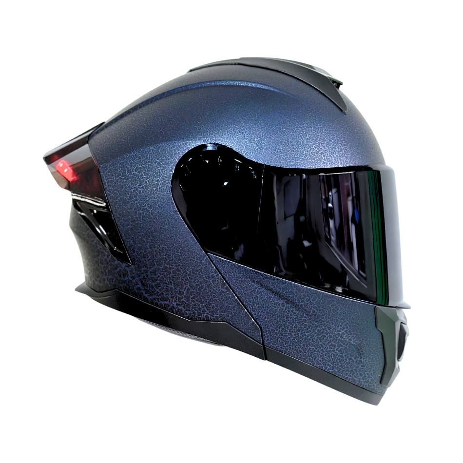 Casco EDGE Abatible Boston Sólido Azul Certificación DOT | ECE