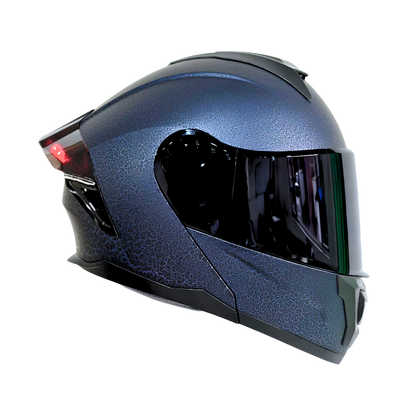 Casco EDGE Abatible Boston Sólido Azul Certificación DOT | ECE