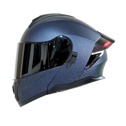 Casco EDGE Abatible Boston Sólido Azul Certificación DOT | ECE