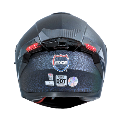 Casco EDGE Abatible Boston Sólido Azul Certificación DOT | ECE