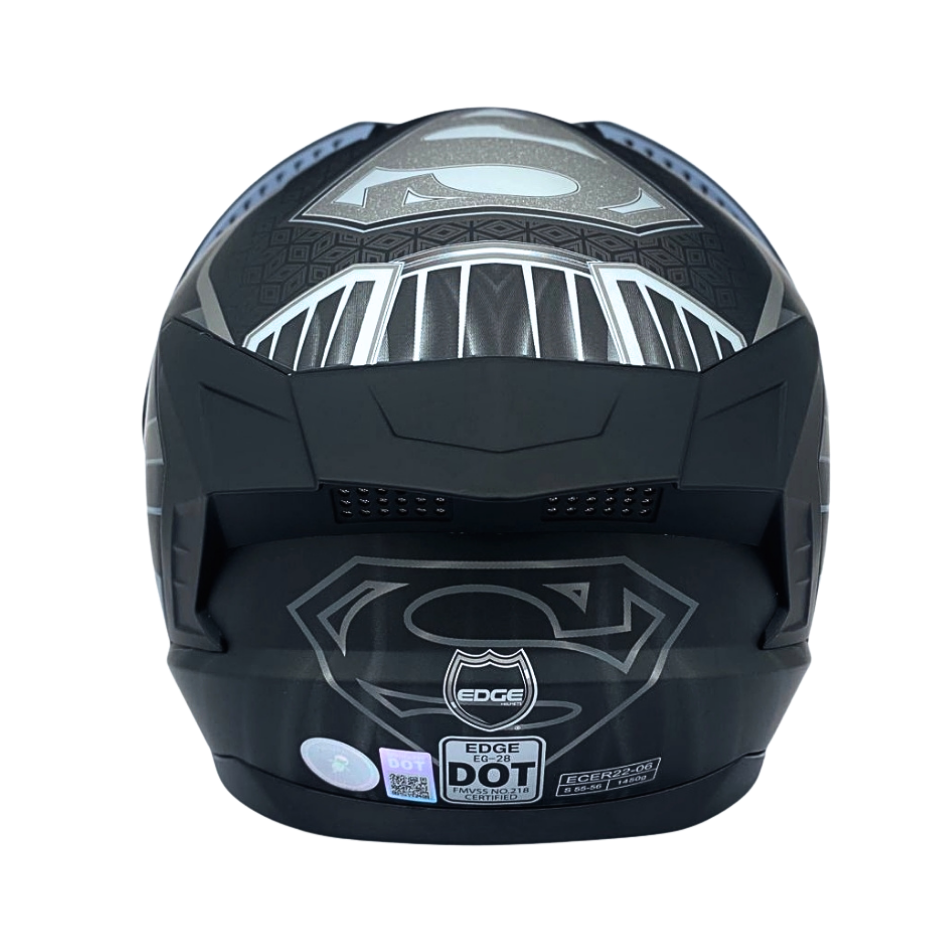 Casco DC Integral Extreme Superman Plateado Cert. DOT I ECE
