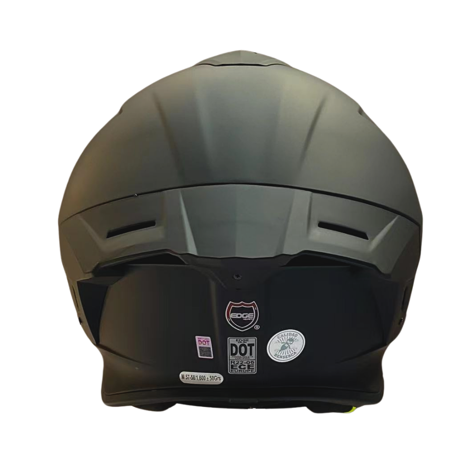 Casco EDGE Integral Shanghai Sólido Logo Rosa Certificación DOT I ECE