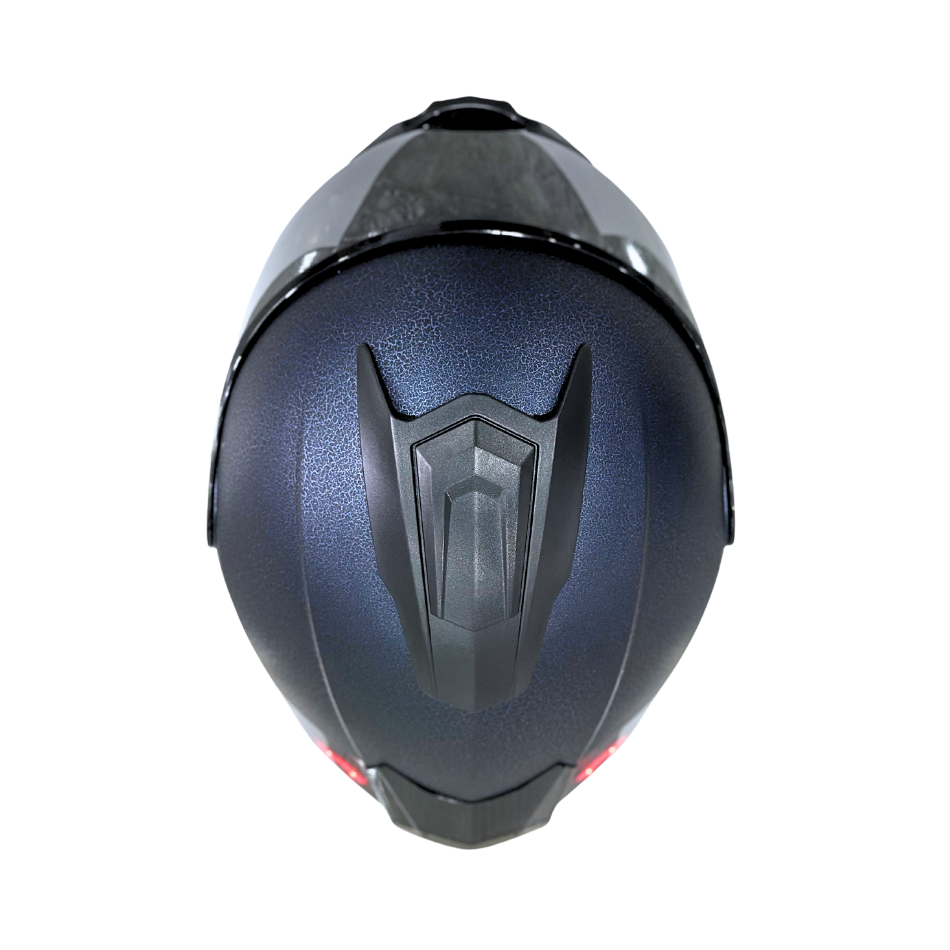 Casco EDGE Abatible Boston Sólido Azul Certificación DOT | ECE