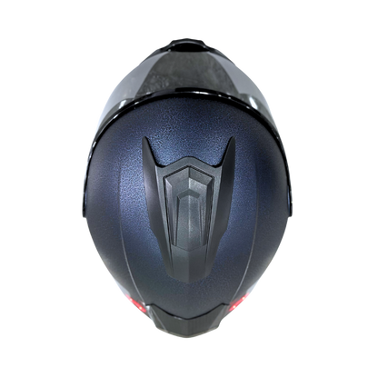 Casco EDGE Abatible Boston Sólido Azul Certificación DOT | ECE
