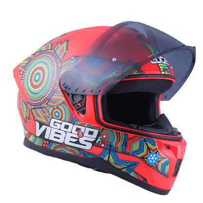 Casco Edge Integral Zoom Pro Xamma Rojo Certificado Dot