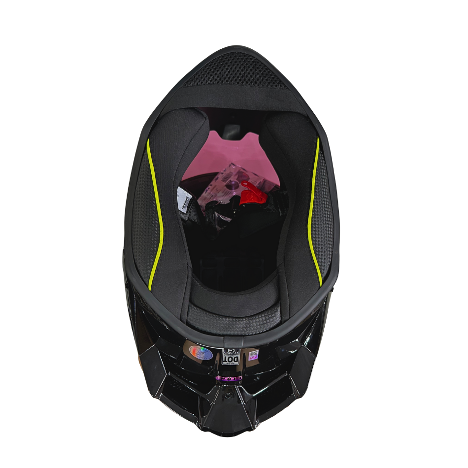 Casco EDGE Integral Shanghai Sólido Logo Rosa Certificación DOT I ECE